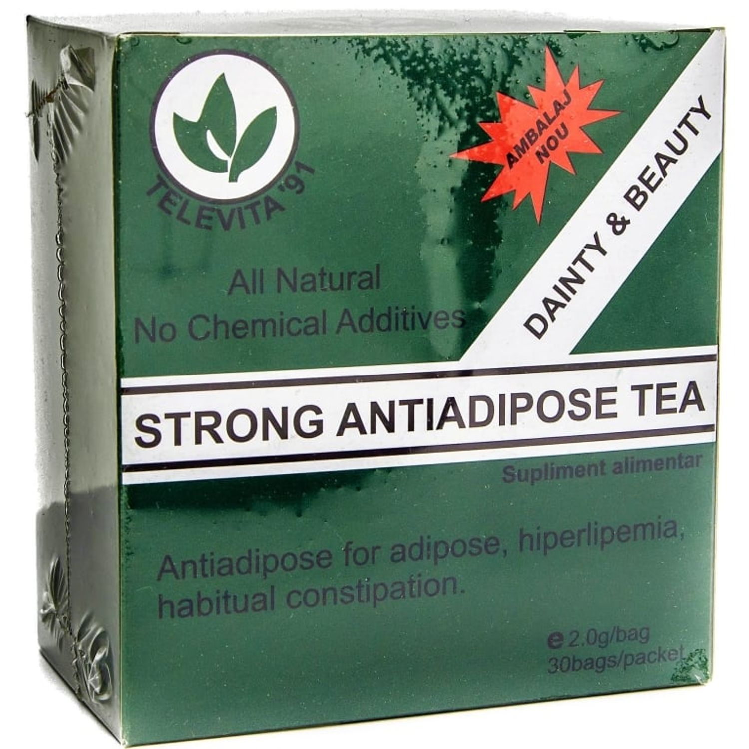 Ceai antiadipos strong 30dz - TELEVITA fotografia produsului