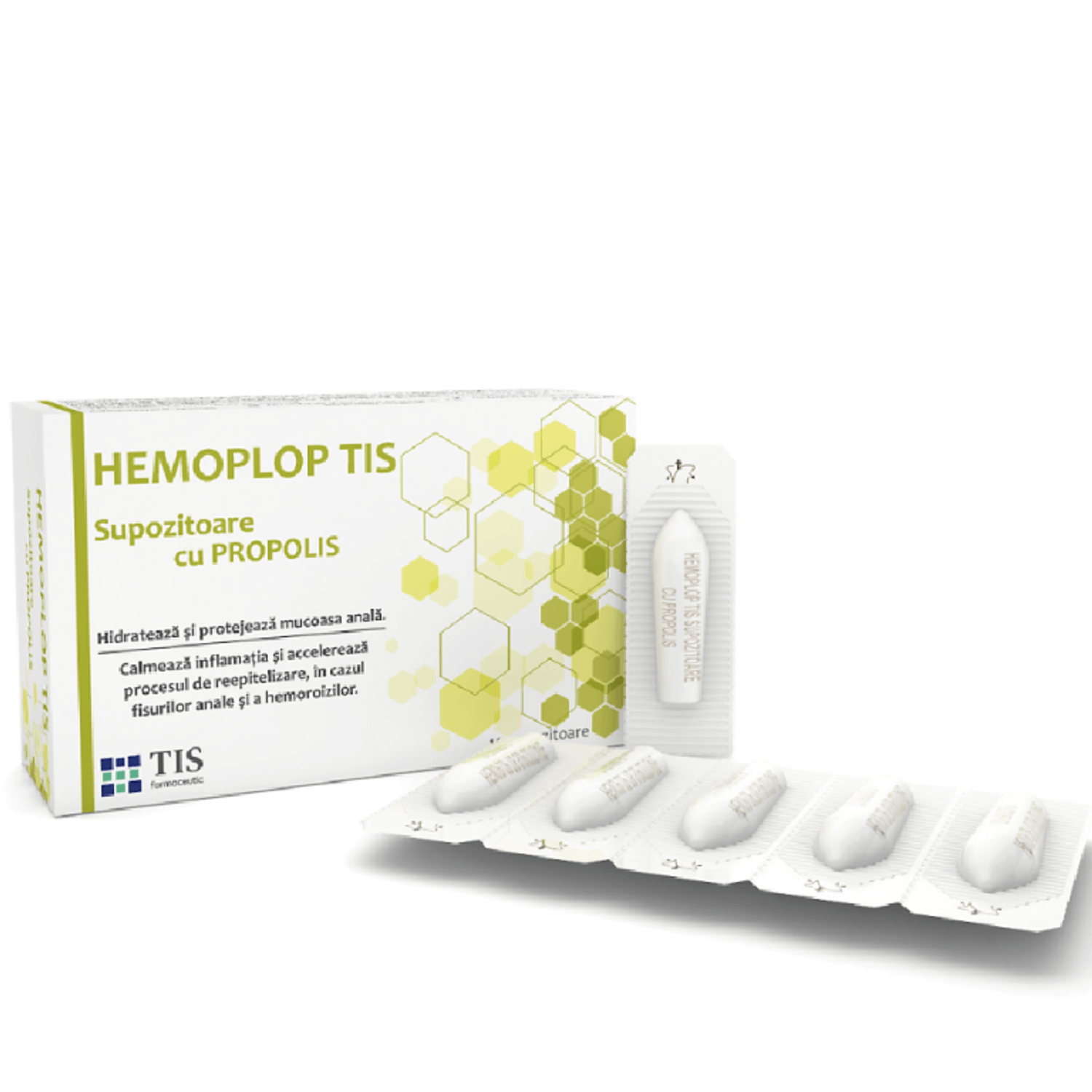 Supozitoare propolis Hemoplop 10b - TIS fotografia produsului