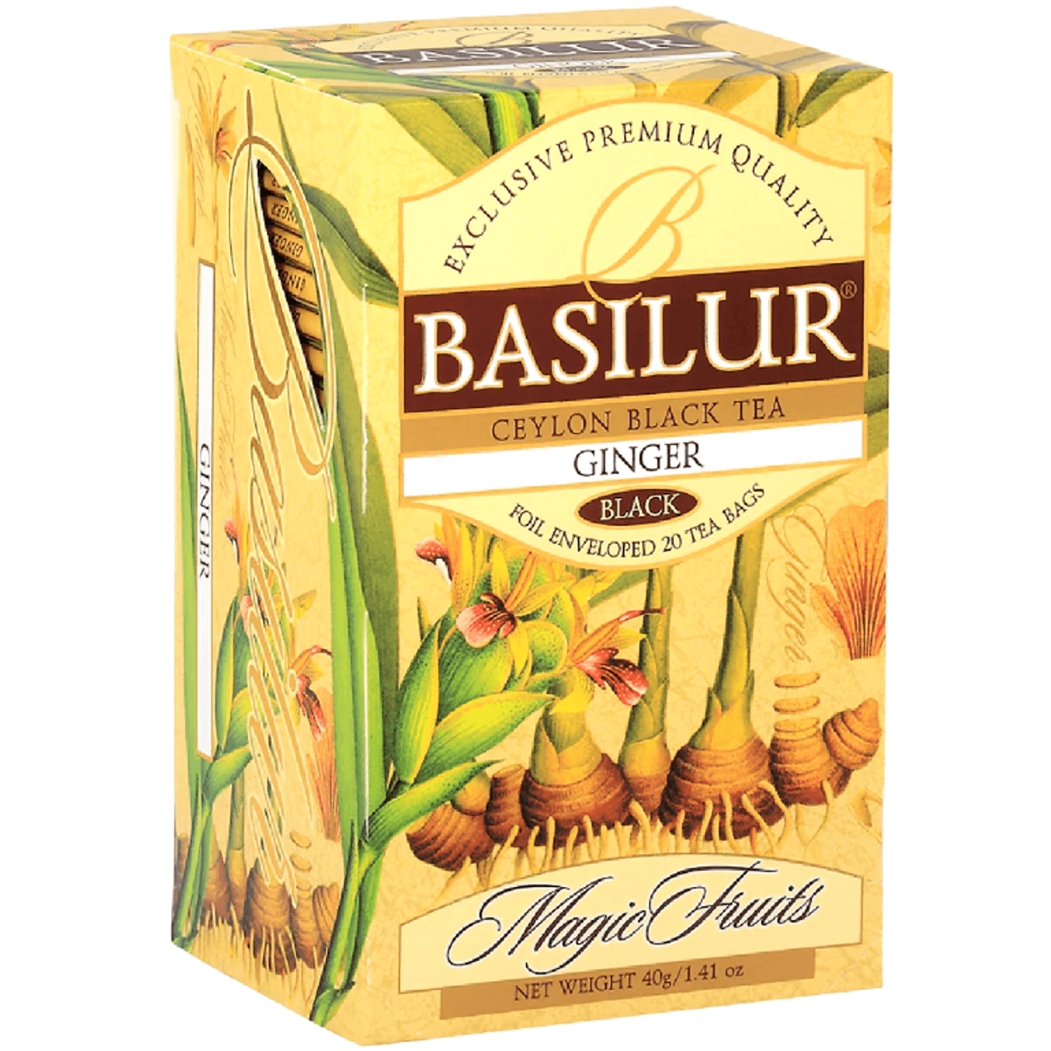 Ceai negru ceylon Magic Fruits ghimbir 2gx25dz - BASILUR fotografia produsului