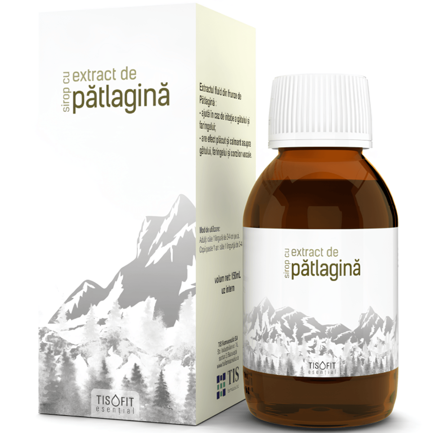 Sirop patlagina TisoFit 150ml - TIS fotografia produsului