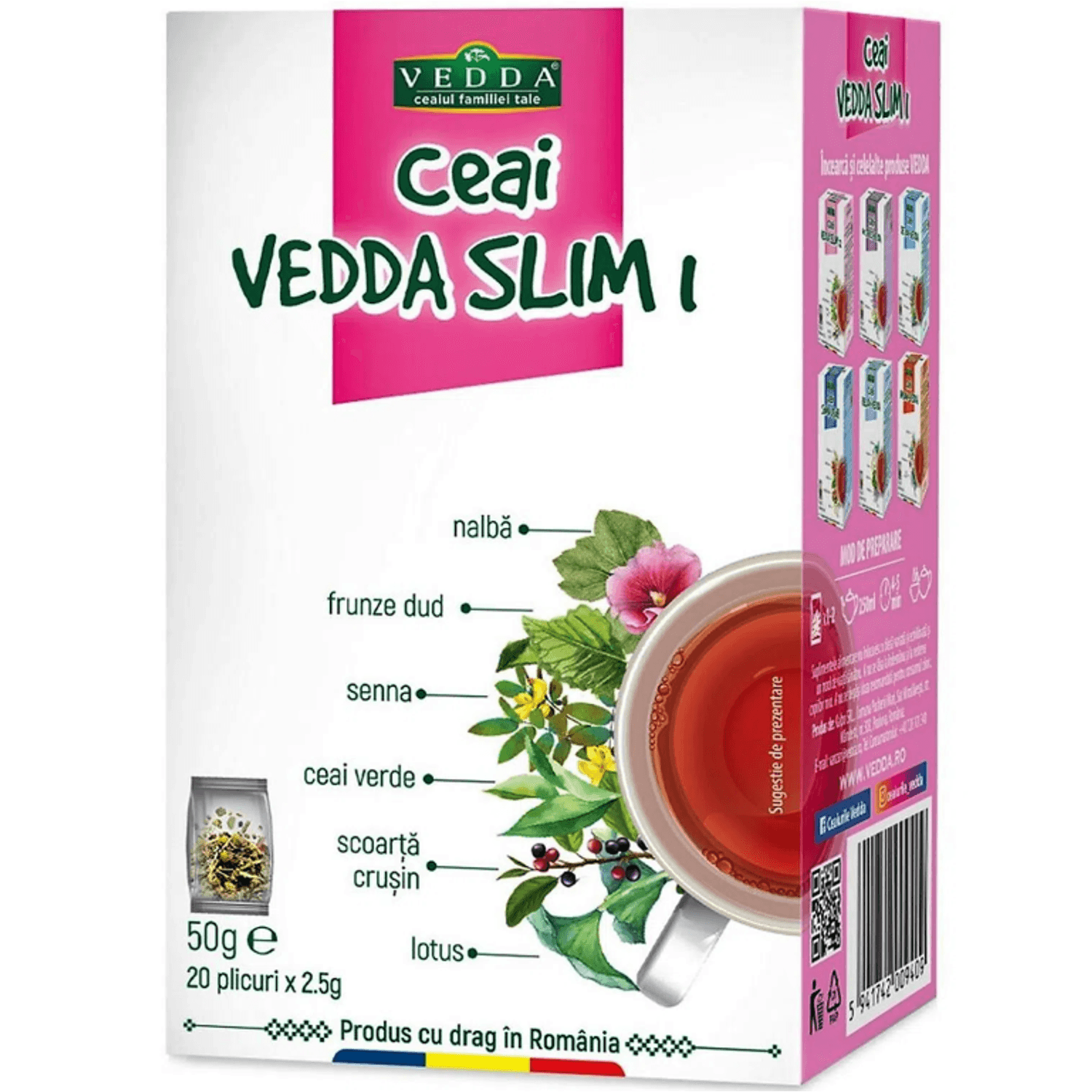 Ceai slabit vedda slim1 50g - VEDDA fotografia produsului