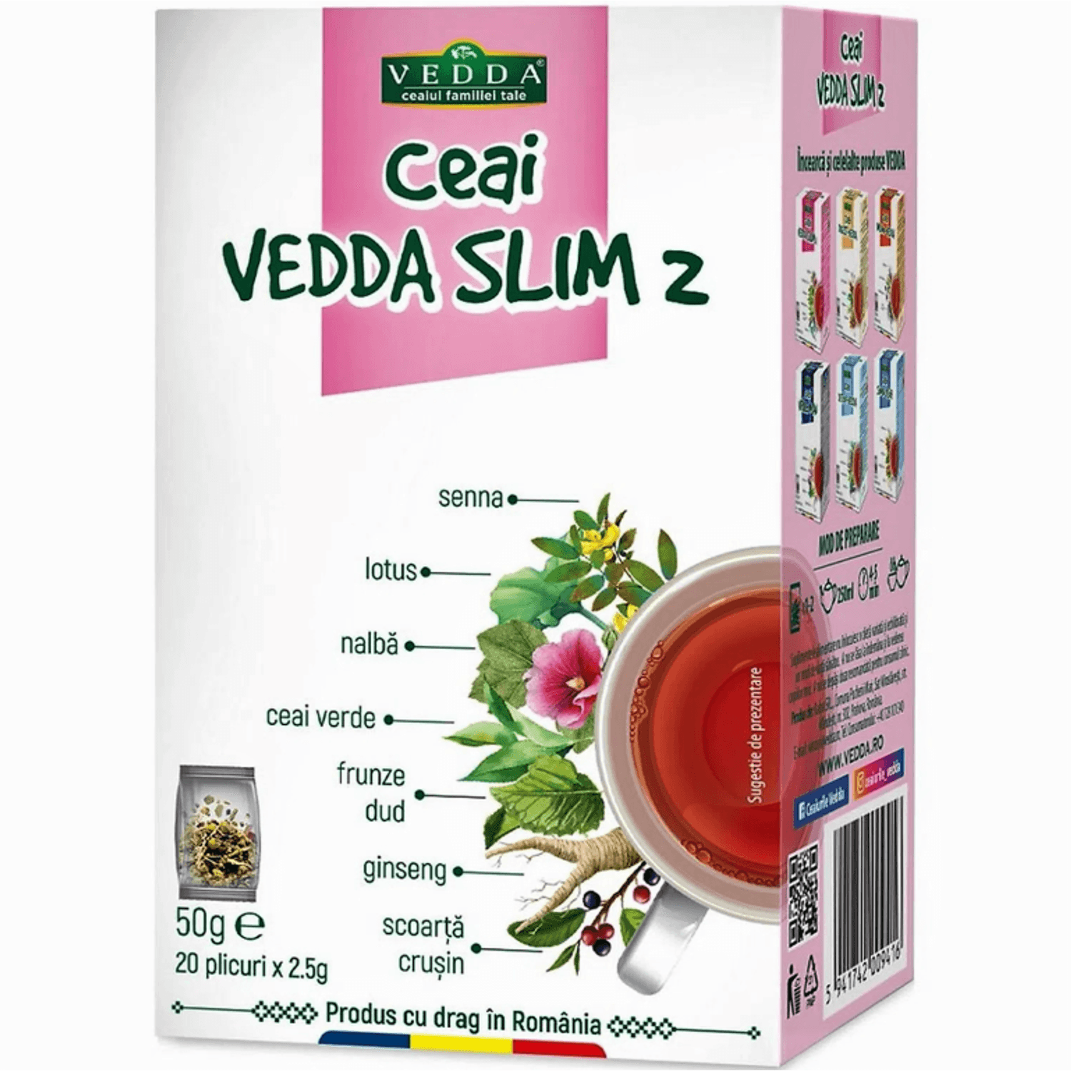 Ceai slabit vedda slim2 50g - VEDDA fotografia produsului