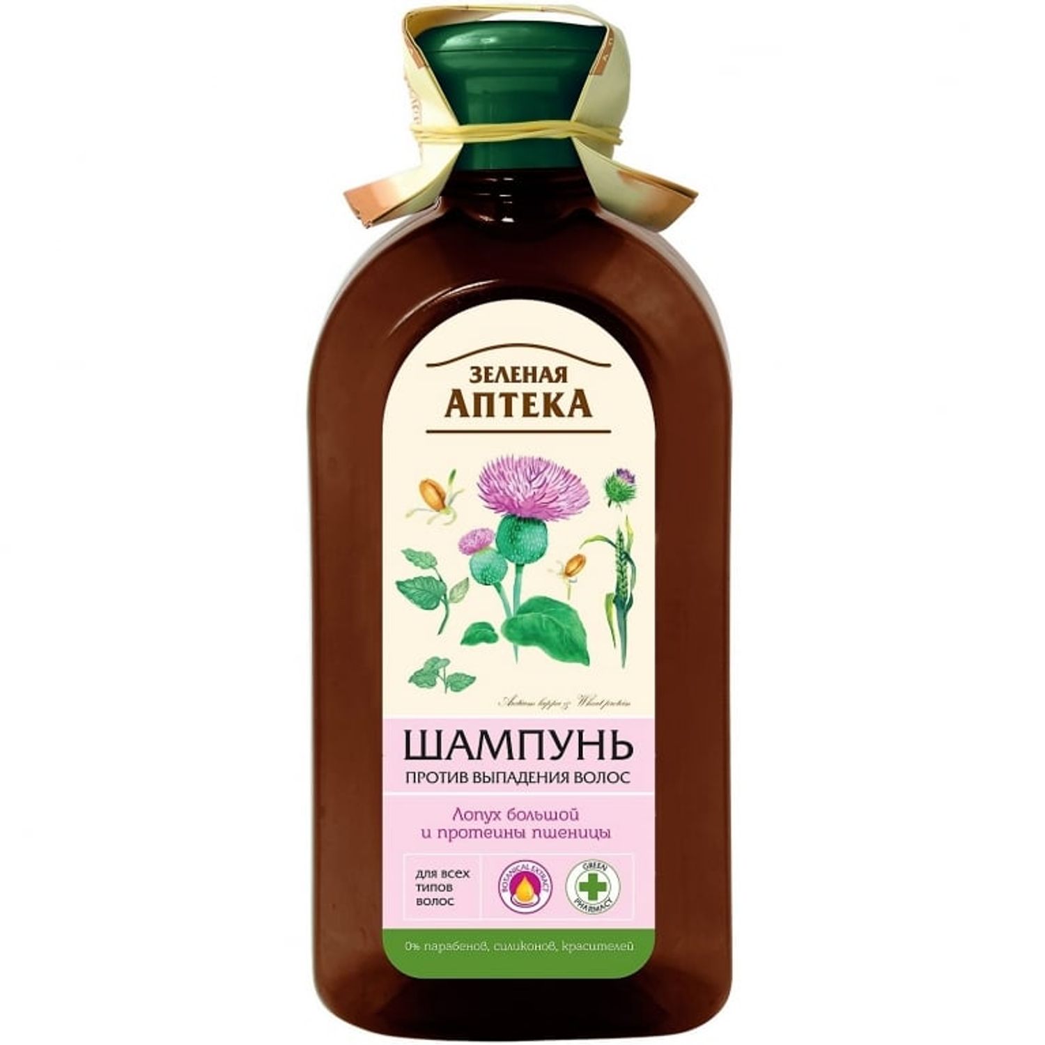 Sampon anticadere brusture proteine grau 350ml - ZELENAYA APTEKA fotografia produsului