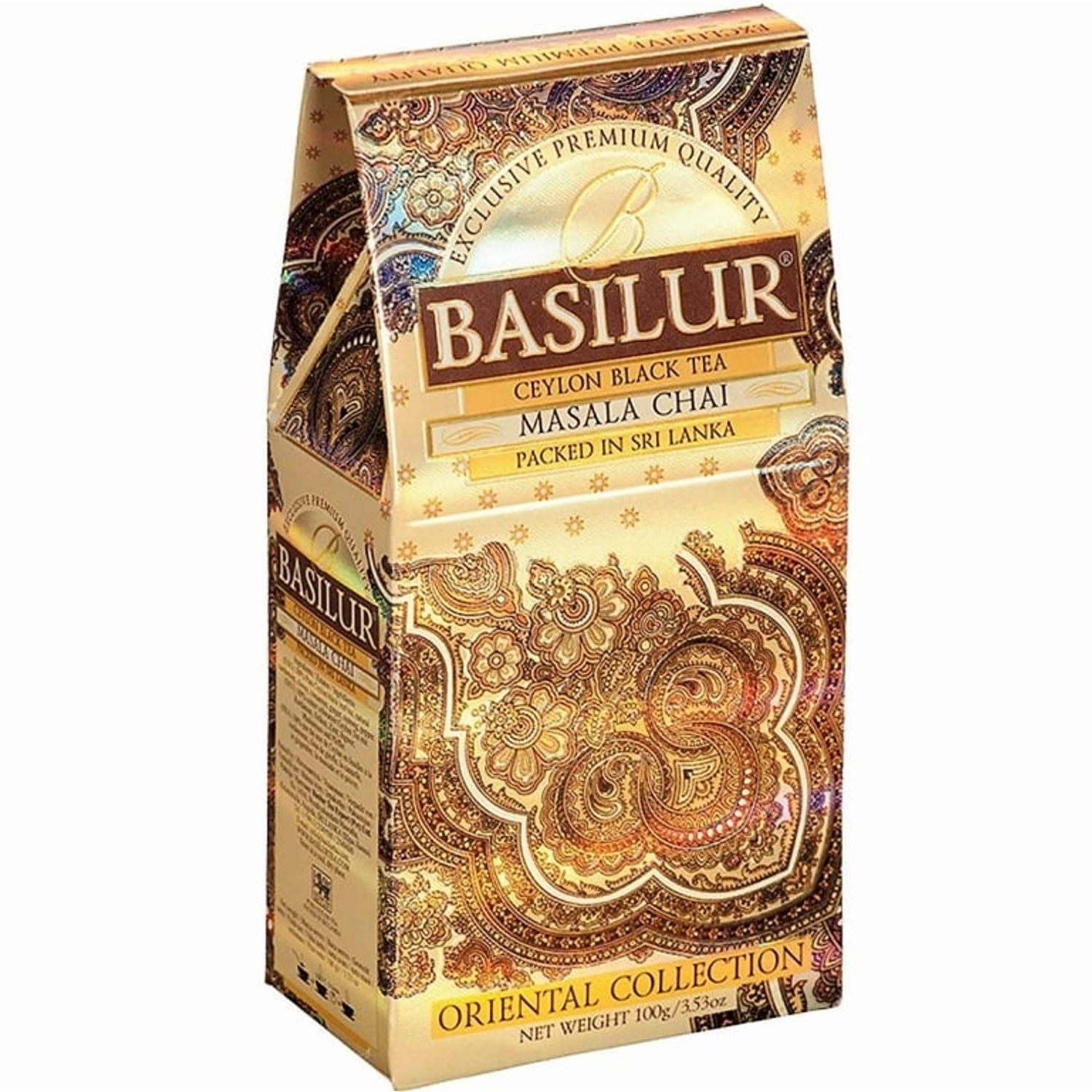 Ceai negru ceylon Oriental masala chai refill 100g - BASILUR fotografia produsului