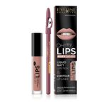 Kit de buze Oh! My Lips Matt Eveline Cosmetics, 02 Milky Chocolate fotografia produsului