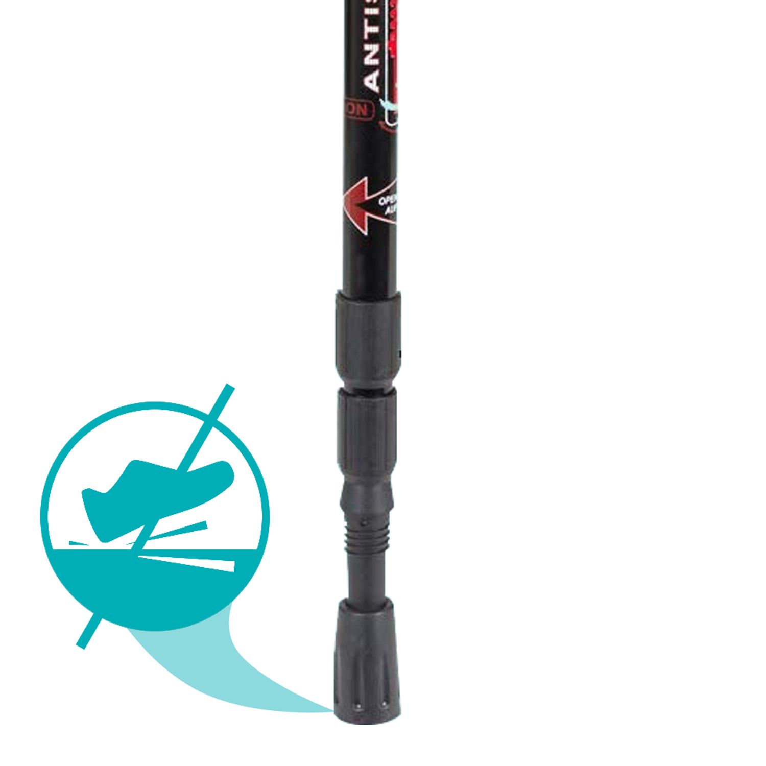 Baston telescopic pentru drumetii, 1 pereche fotografia produsului View 6 L