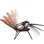 Scaun Delux gravitatie zero, mai multe culori-portocaliu fotografia produsului View 4 S
