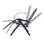 Scaun gravitatie zero capitonat, in mai multe culori-albastru fotografia produsului View 5 S