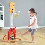 Set de joaca pentru copii 4 in 1 cu inaltime reglabila, portocaliu-galben fotografia produsului View 5 S