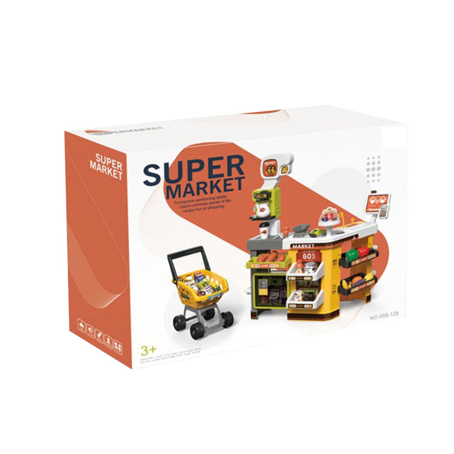 Supermarket de jucarie galben, 65 piese fotografia produsului View 3 L