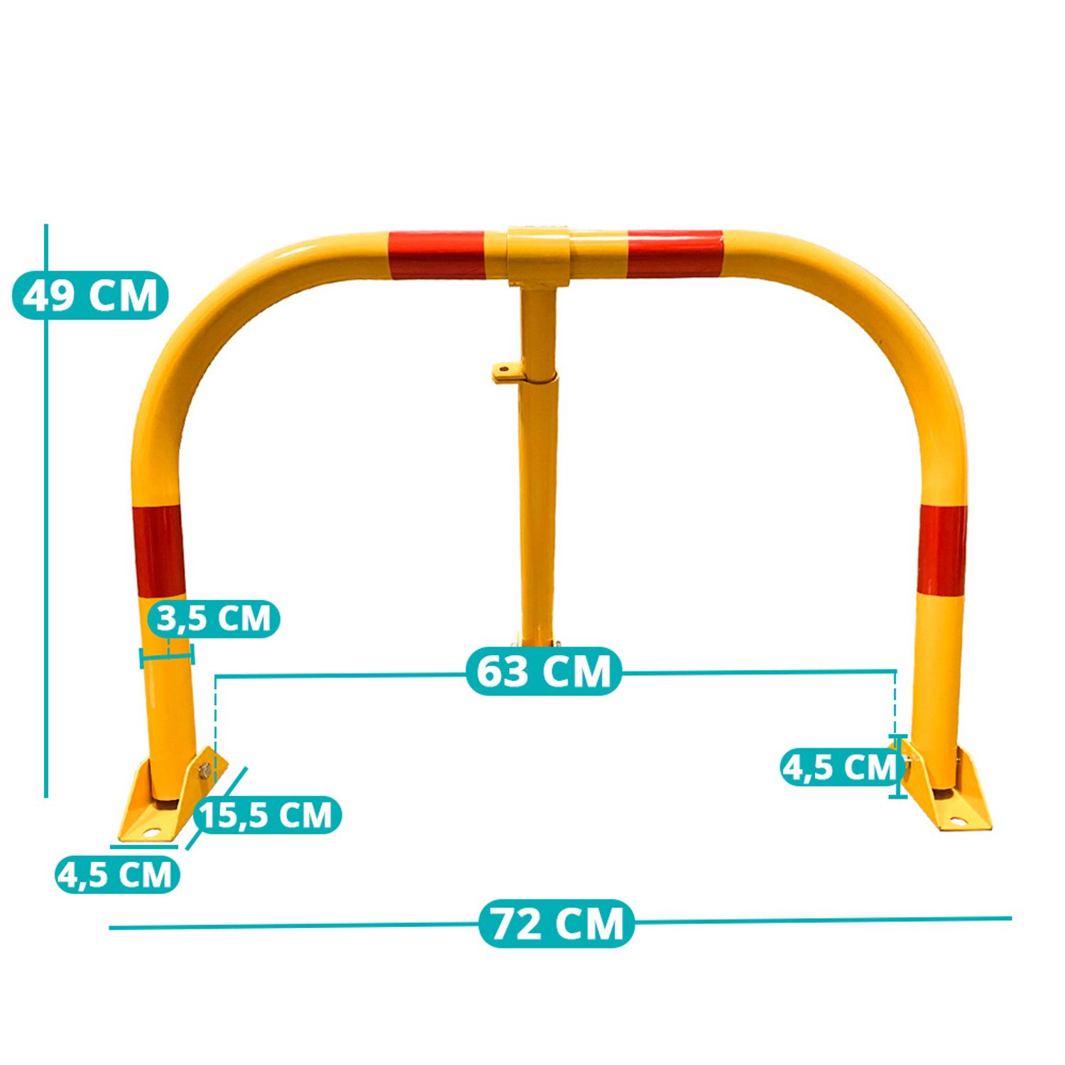 Blocator de parcare rabatabil, blocabil fotografia produsului View 12 L