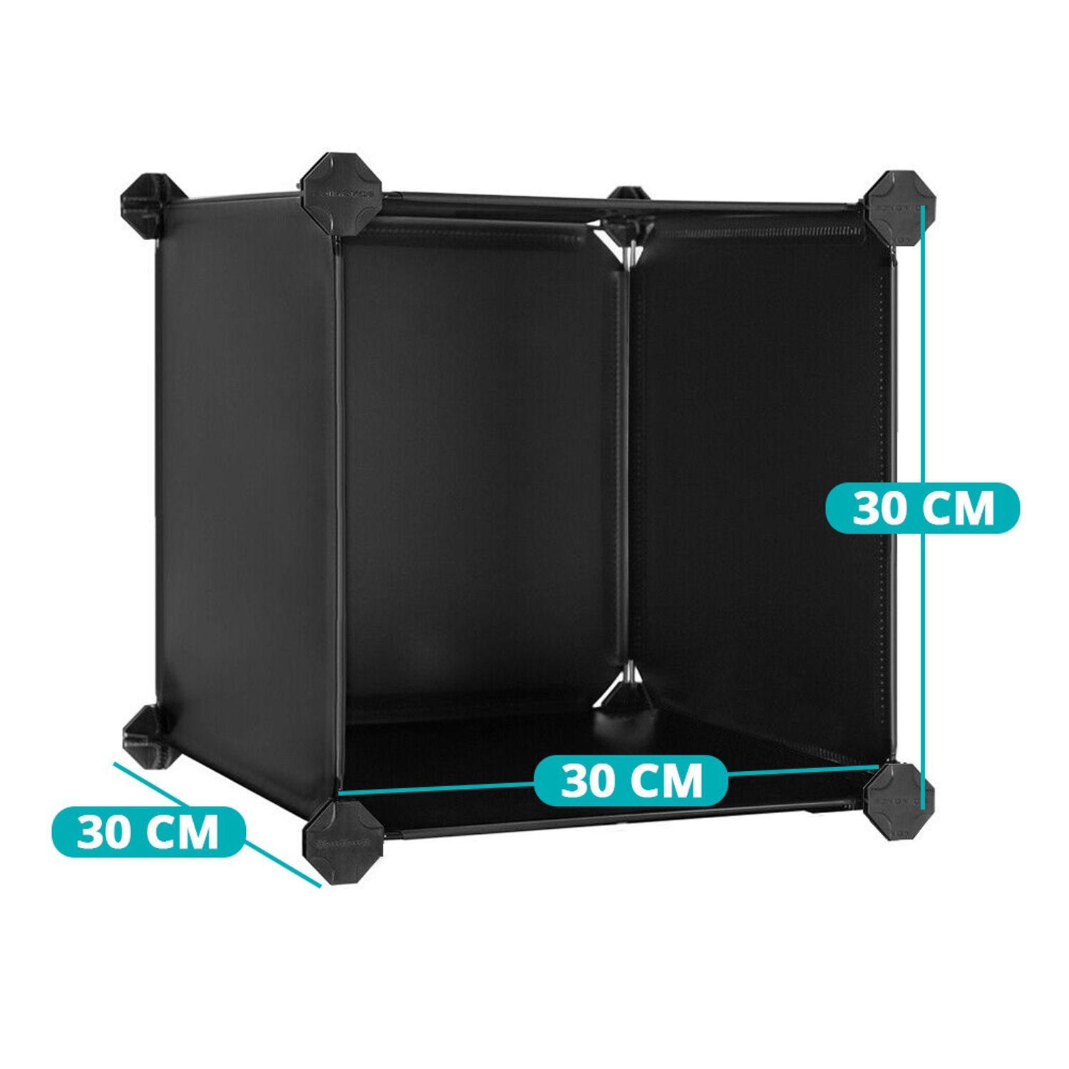 Cub depozitare variabil 15 buc, negru fotografia produsului View 8 L