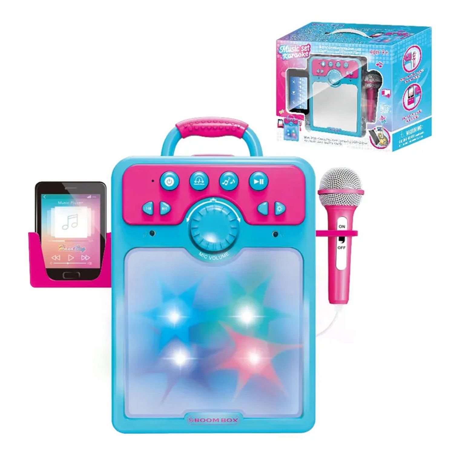Set karaoke de jucarie cu 2 microfoane fotografia produsului View 4 L