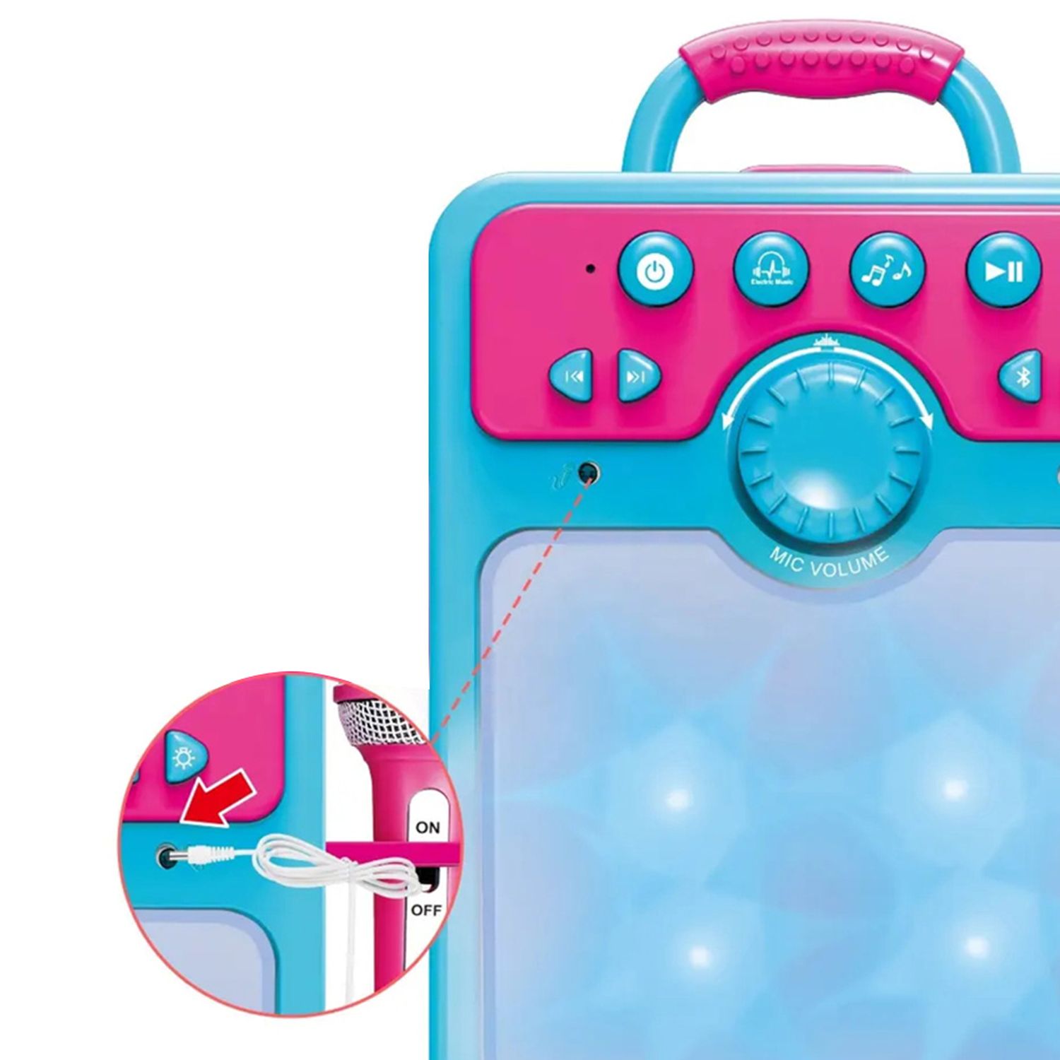 Set karaoke de jucarie cu 2 microfoane fotografia produsului View 3 L