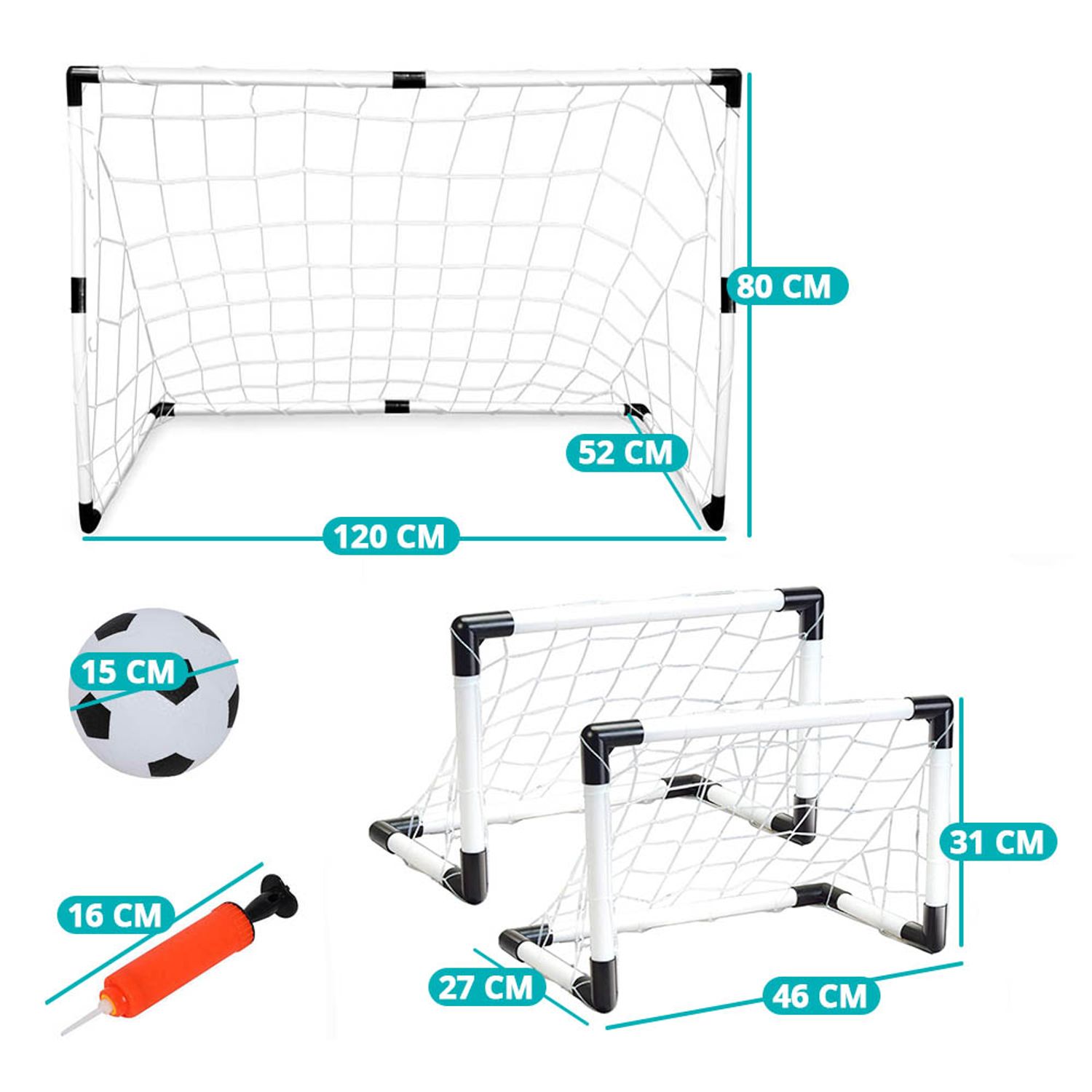 Set poarta fotbal cu minge fotografia produsului View 4 L