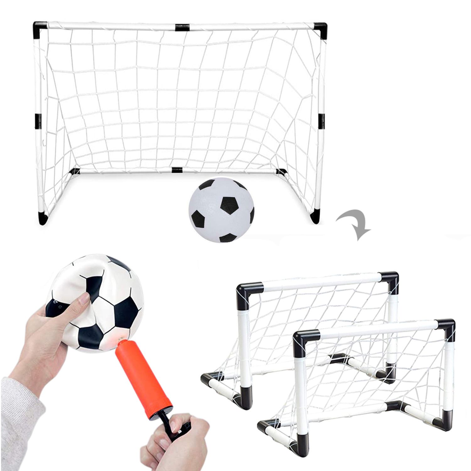 Set poarta fotbal cu minge fotografia produsului View 6 L
