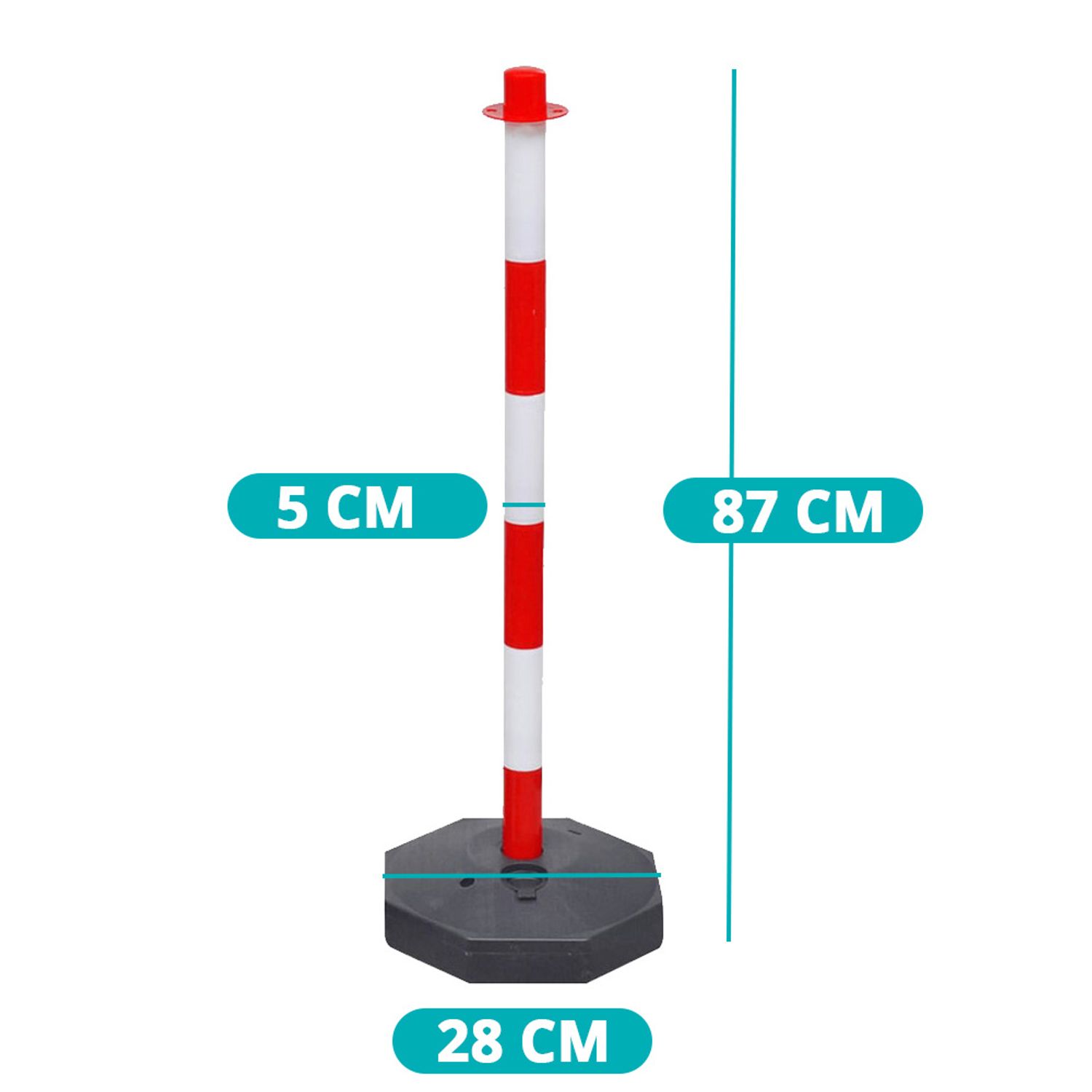 Stalp de trafic cu lant, 4 buc fotografia produsului View 7 L