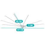 Suport perdea de dus in forma de umbrela fotografia produsului View 6 S