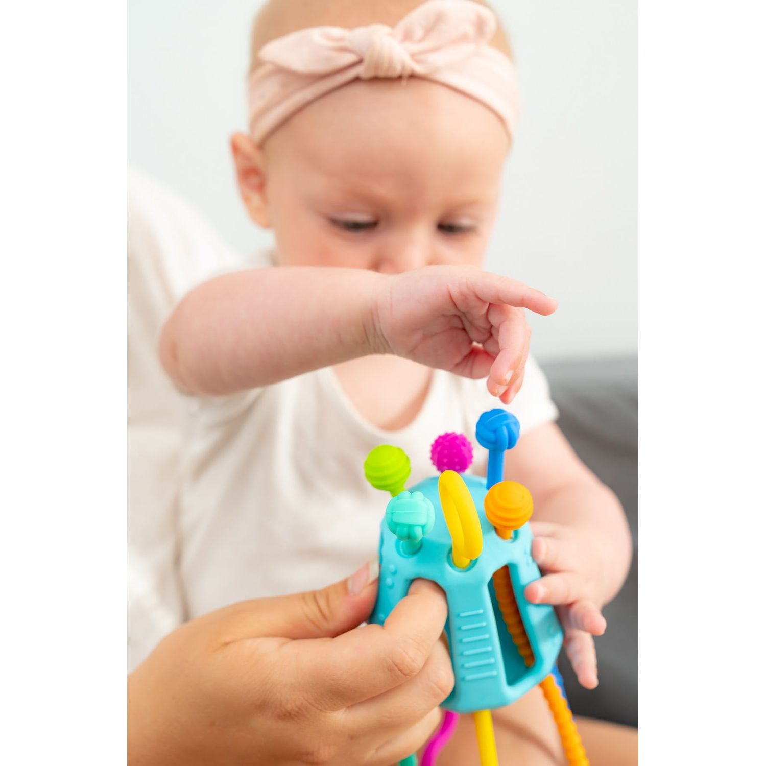Jucarie senzoriala de dezvoltare reflex prindere Zippee fotografia produsului View 3 L