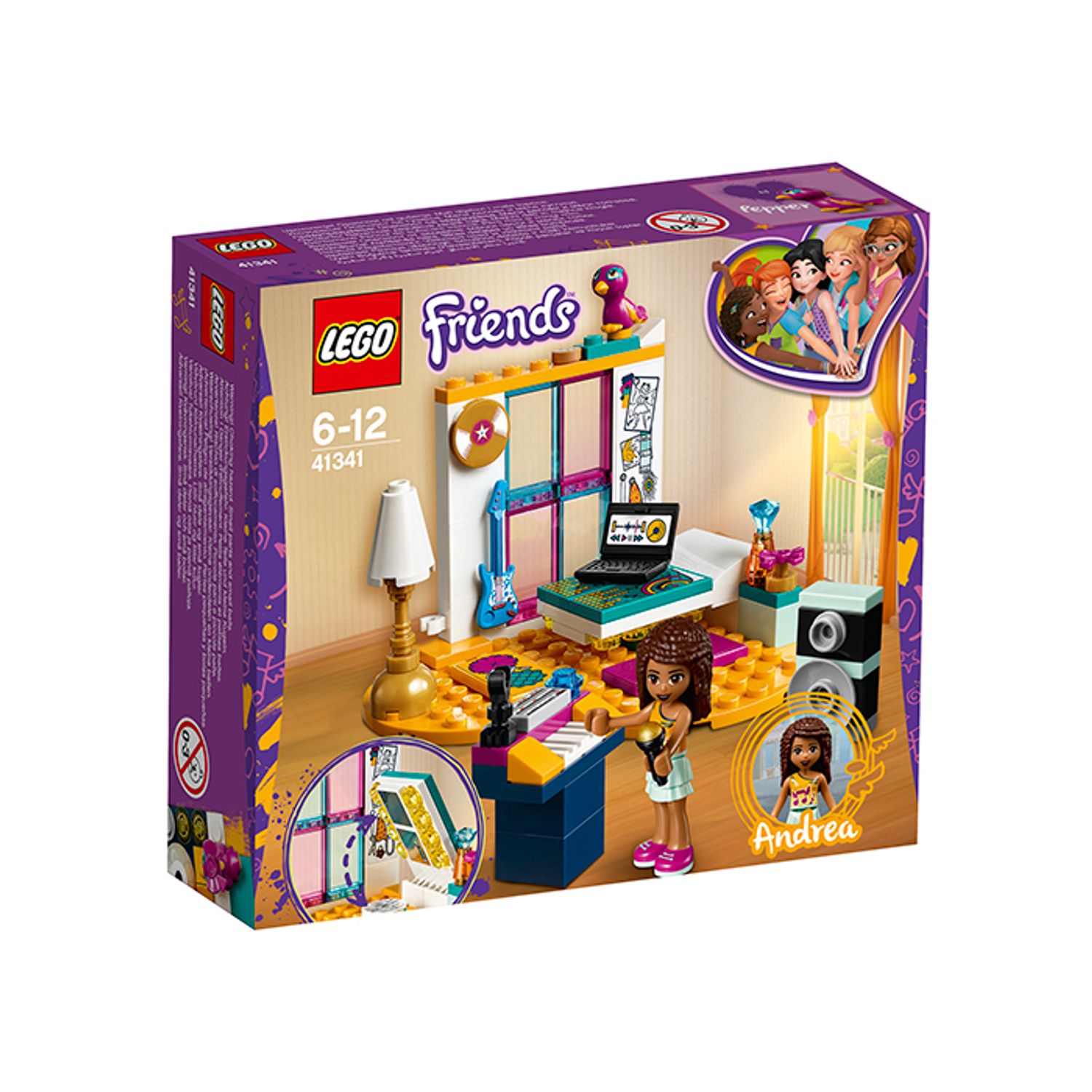 LEGO Friends - Dormitorul Andreei (41341), 85 piese fotografia produsului