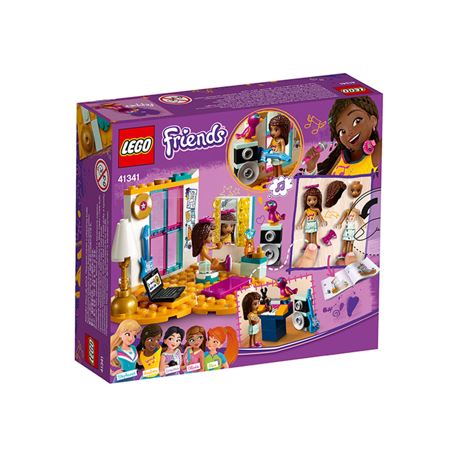 LEGO Friends - Dormitorul Andreei (41341), 85 piese fotografia produsului View 3 L