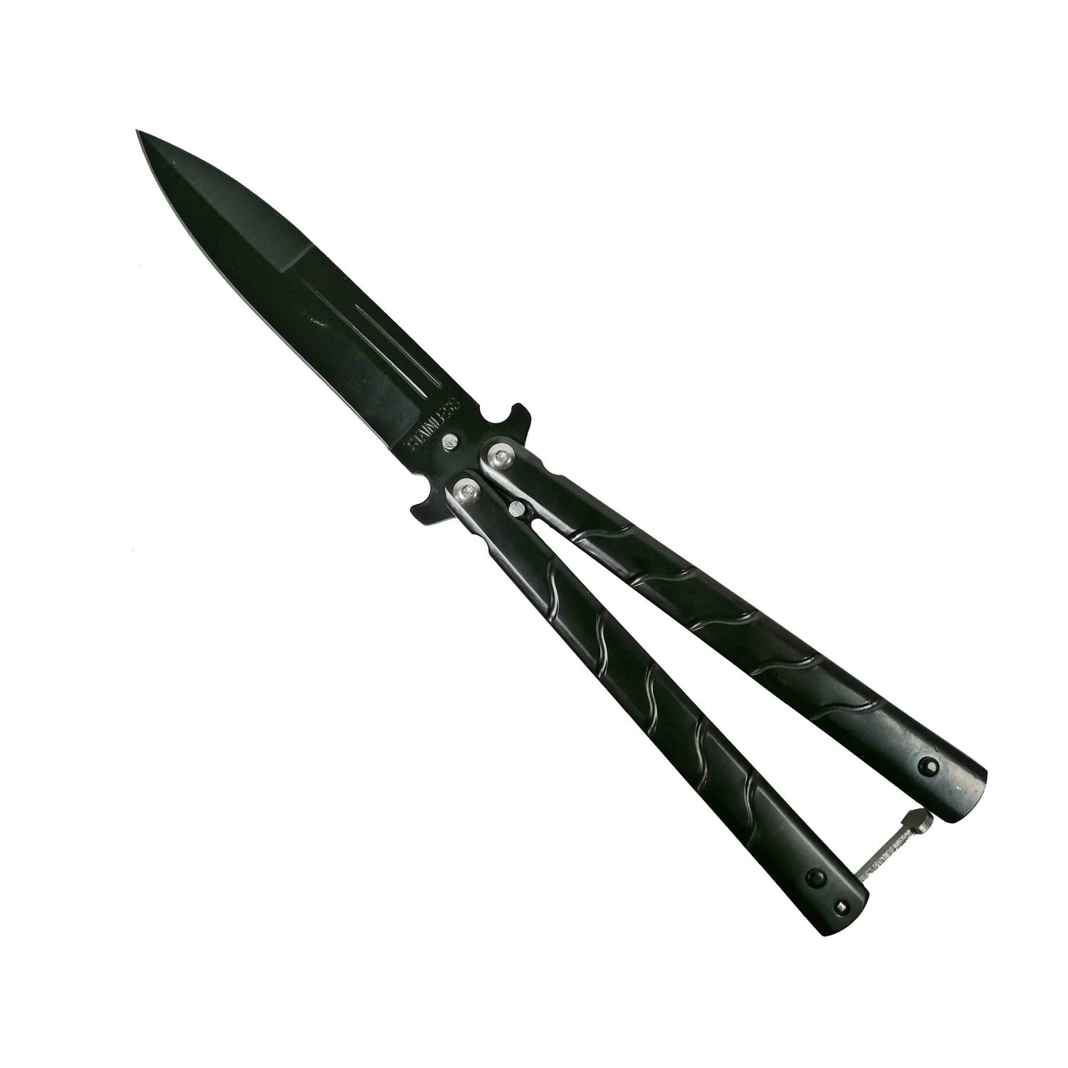 Cutit-Briceag, tip fluture, otel inoxidabil, negru, Ninja, 22.5 cm fotografia produsului