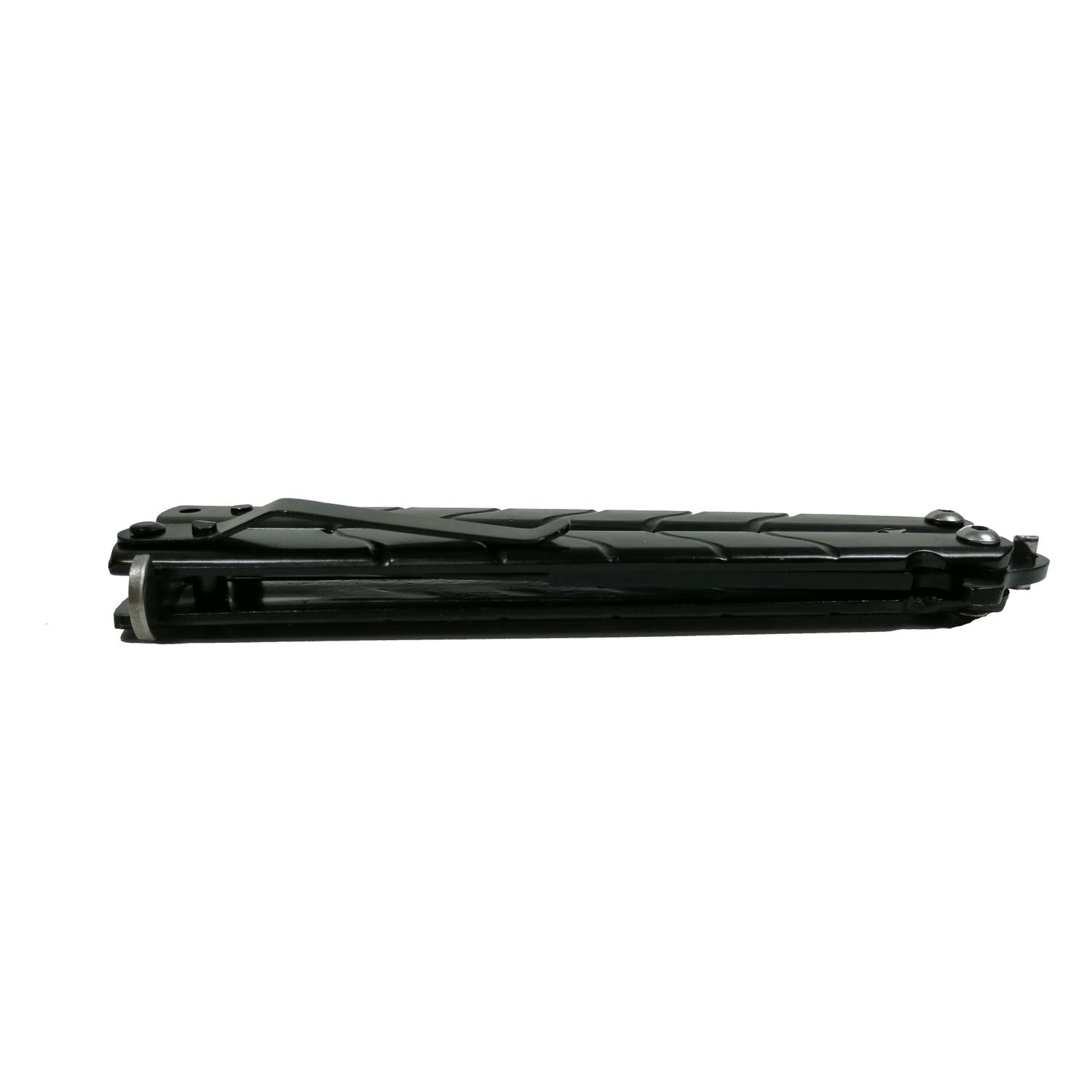 Cutit-Briceag, tip fluture, otel inoxidabil, negru, Ninja, 22.5 cm fotografia produsului View 3 L
