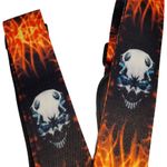 Curea pentru chitara IdeallStore&reg;, Skull Sound, nylon, 155 cm, negru fotografia produsului View 4 S