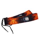 Curea pentru chitara IdeallStore&reg;, Skull Sound, nylon, 155 cm, negru fotografia produsului View 3 S