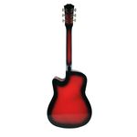 Chitara clasica IdeallStore&reg;, 95 cm, lemn, Cutaway, rosie, husa inclusa fotografia produsului View 3 S