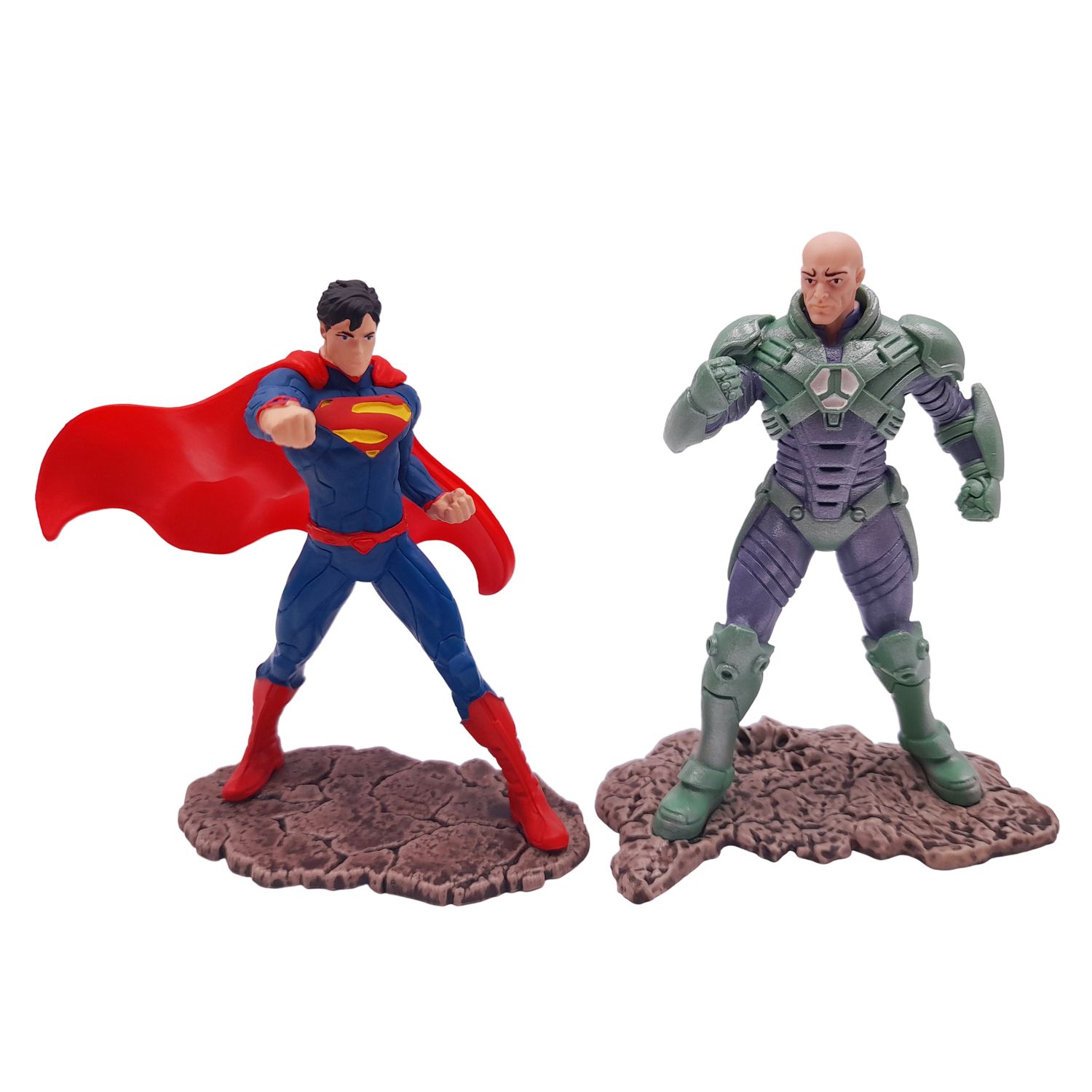 Set doua figurine IdeallStore&reg;, Superman vs Lex Luthor, plastic, editie de colectie, 11 cm fotografia produsului