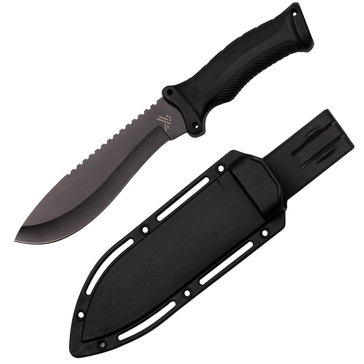 Set de vanatoare IdeallStore&reg;, Kukri Madness, maceta si cutit, negru, teaca inclusa fotografia produsului View 10 L