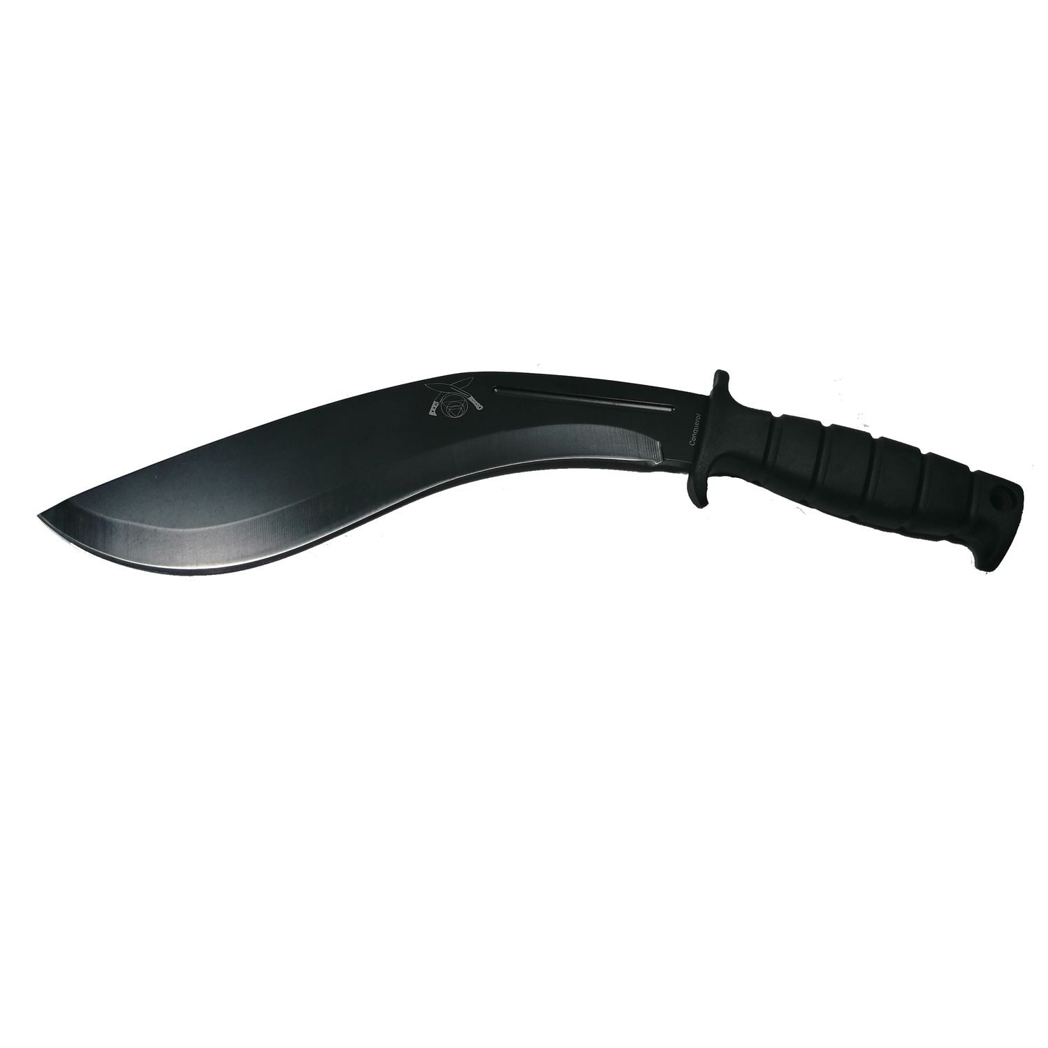 Set de vanatoare IdeallStore&reg;, Kukri Madness, maceta si cutit, negru, teaca inclusa fotografia produsului View 2 L