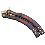 Briceag fluture de antrenament IdeallStore&reg;, Tri-Elements, otel inoxidabil, 24.5 cm, multicolor fotografia produsului View 4 S
