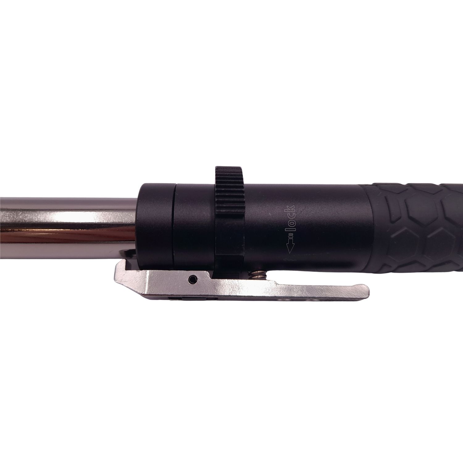 Baston telescopic automatic IdeallStore&reg;, Defence Guardian, 41 cm, siguranta integrata, negru fotografia produsului View 9 L