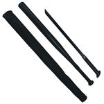Bata baseball IdeallStore&reg;, full metal, maner detasabil, 70 cm, negru, teaca inclusa fotografia produsului