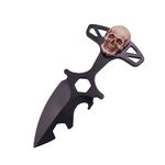 Cutit tactic de vanatoare IdeallStore&reg;, Broken Silence, 8 cm, negru, teaca cu prindere curea fotografia produsului View 5 S