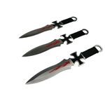 Set Briceag fluture si 3 Cutite de aruncat , IdeallStore&reg; , Otel inoxidabil, fotografia produsului View 2 S