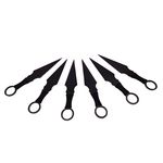 Set 9 cutite de aruncat , IdeallStore&reg; , otel inoxidabil , negru fotografia produsului View 11 S