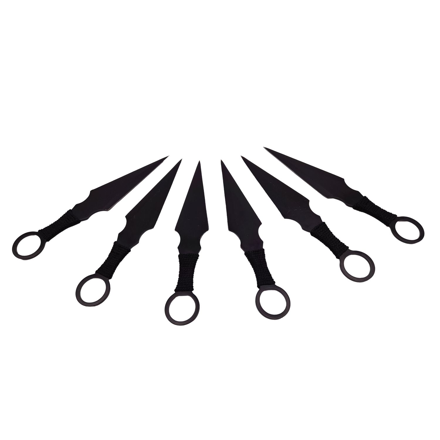 Set 9 cutite de aruncat , IdeallStore&reg; , otel inoxidabil , negru fotografia produsului View 11 L