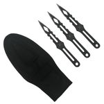 Set 9 cutite de aruncat , IdeallStore&reg; , otel inoxidabil , negru fotografia produsului View 2 S