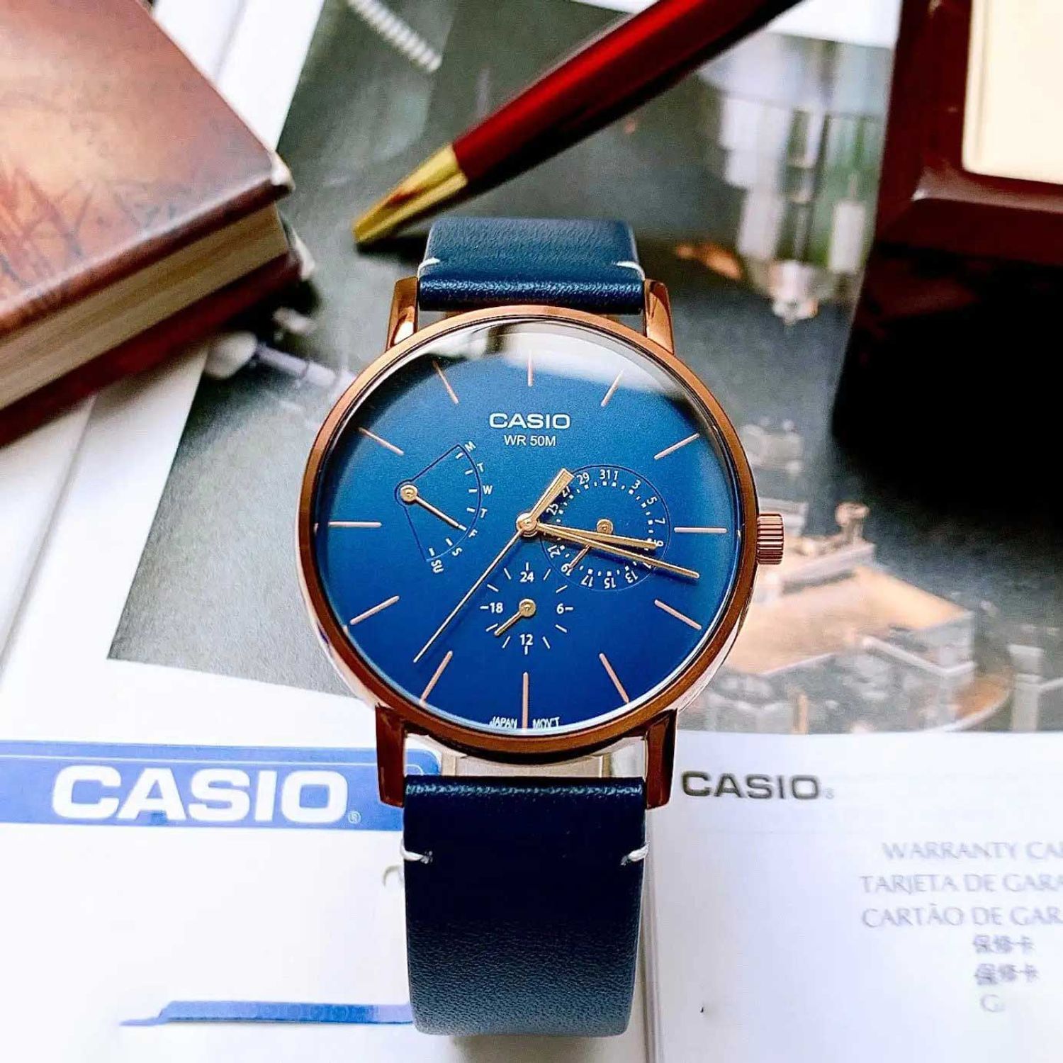 Ceas Barbati, Casio, Collection MTP-E MTP-E320RL-2E fotografia produsului View 3 L