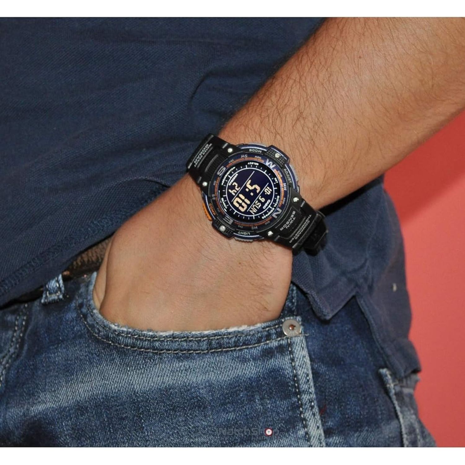 Ceas Barbati, Casio, Collection SGW SGW-100-2BCF fotografia produsului View 2 L