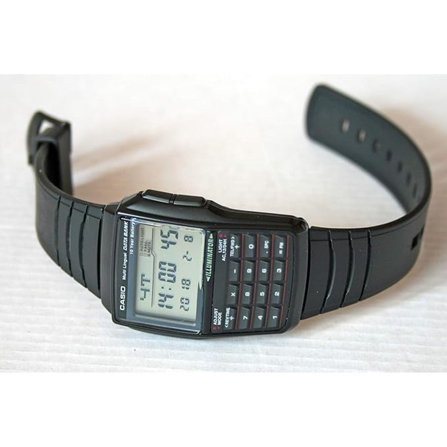 Ceas Barbati, Casio, Vintage Edgy Calculator DBC 32-1ACB fotografia produsului View 3 L