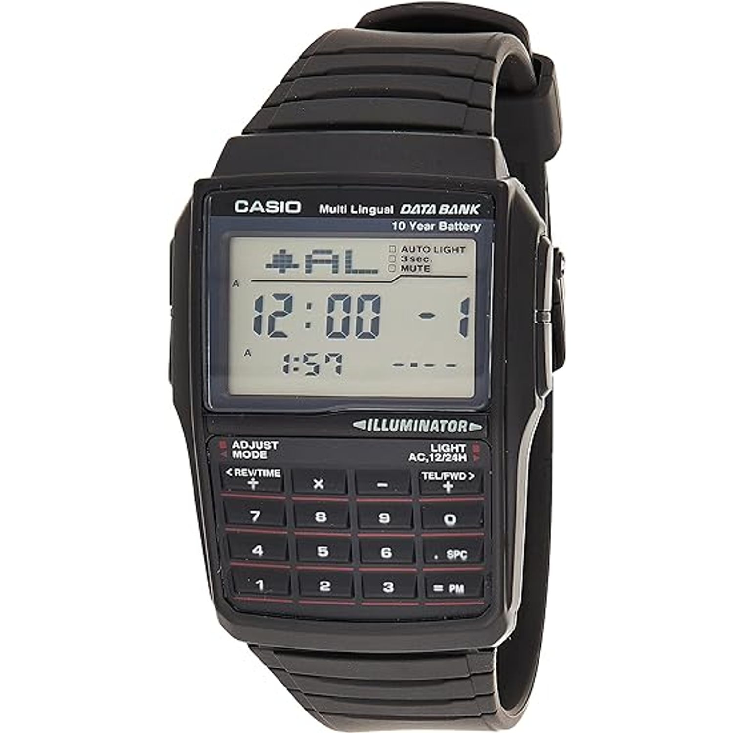 Ceas Barbati, Casio, Vintage Edgy Calculator DBC 32-1ACB fotografia produsului
