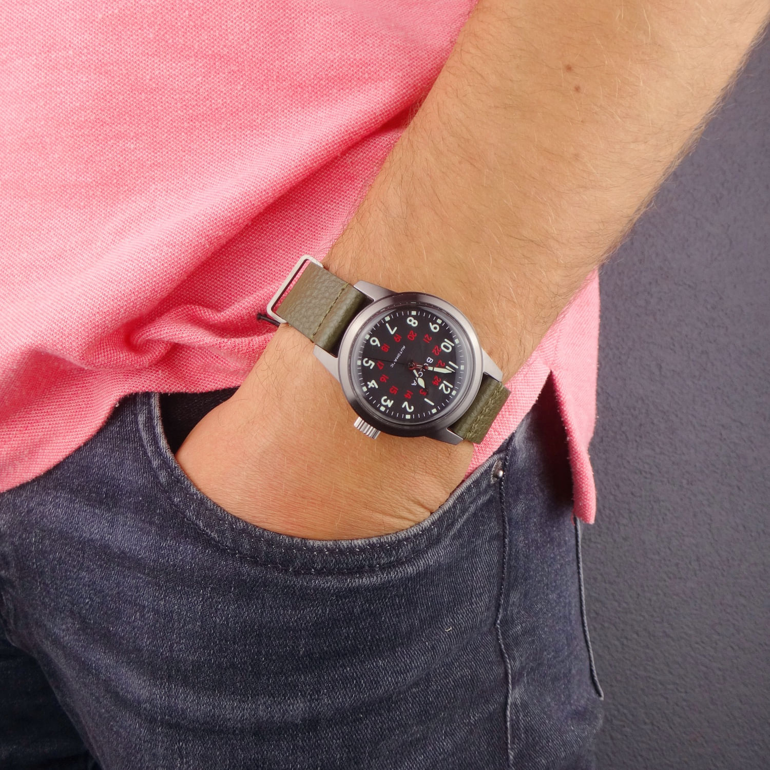 Ceas Barbati, Bulova, Hack 98A255 fotografia produsului View 2 L