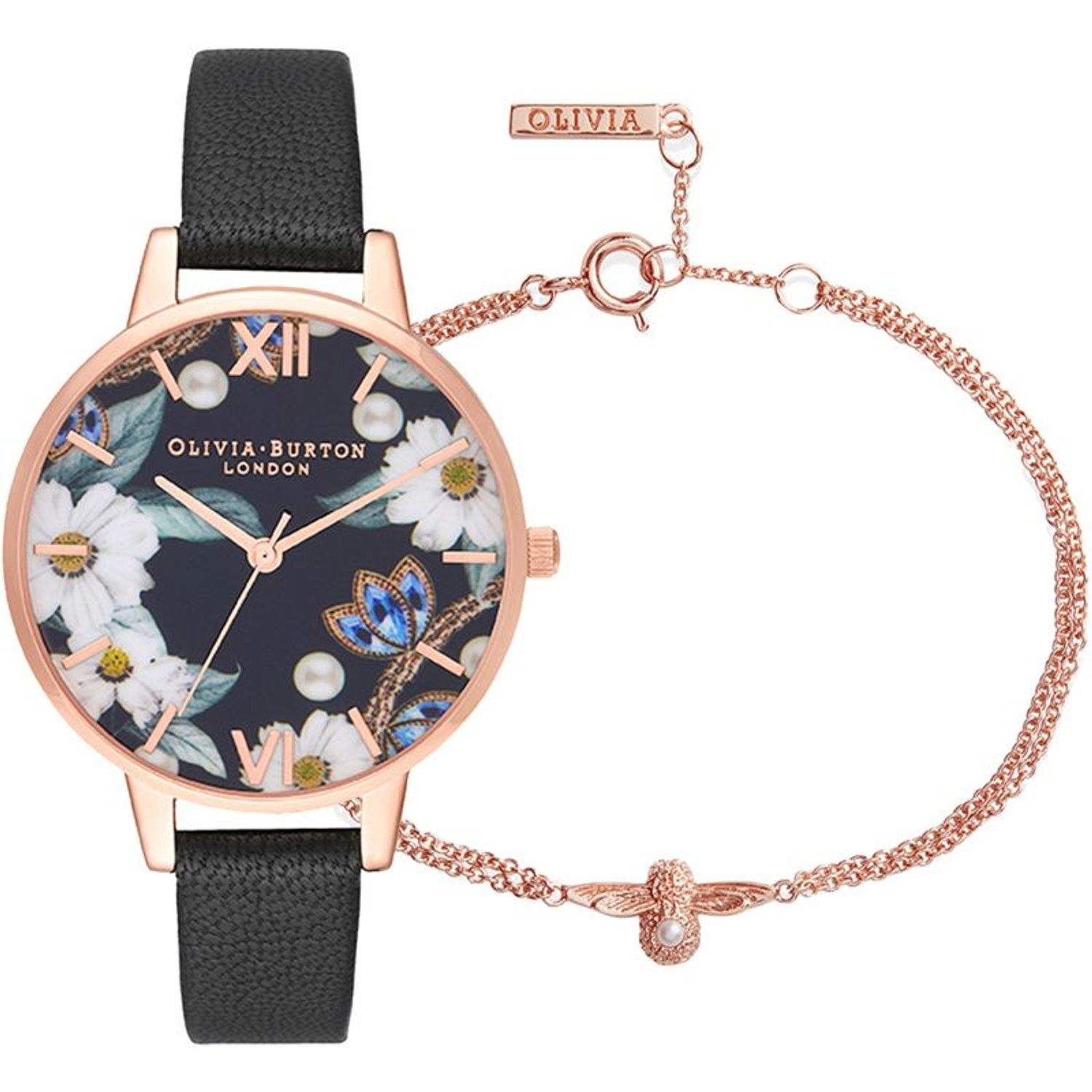 Ceas Dama, Olivia Burton, Bejewelled OB16GSET24, Set cu Bratara fotografia produsului