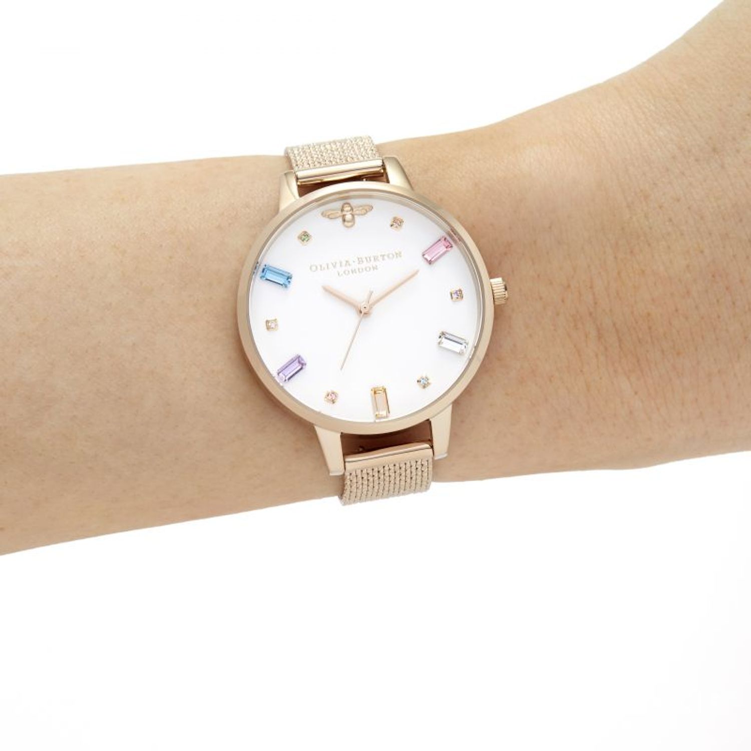 Ceas Dama, Olivia Burton, Rainbow Bee OB16RB15 fotografia produsului View 3 L