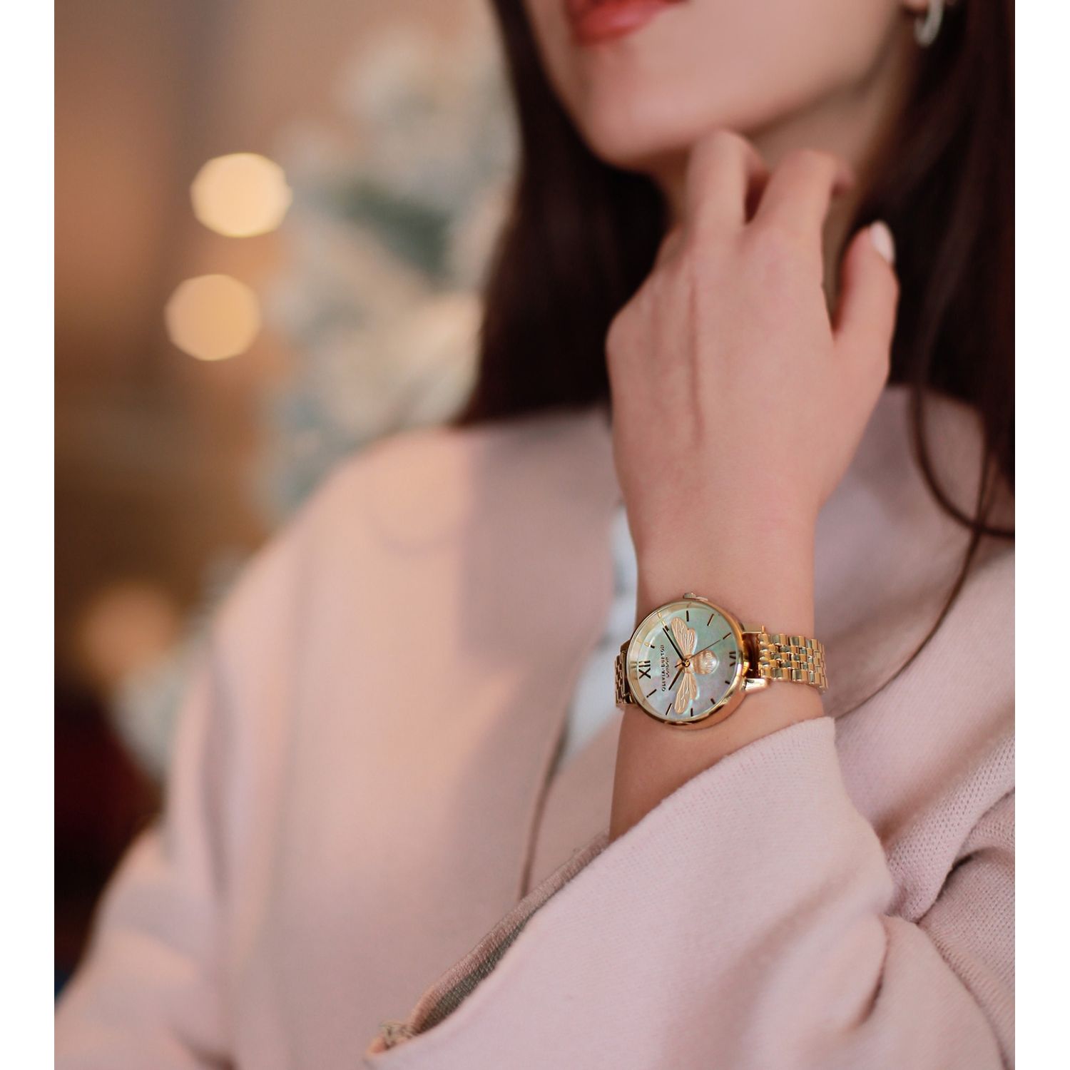 Ceas Dama, Olivia Burton, Lucky Bee OB16FB18 fotografia produsului View 6 L