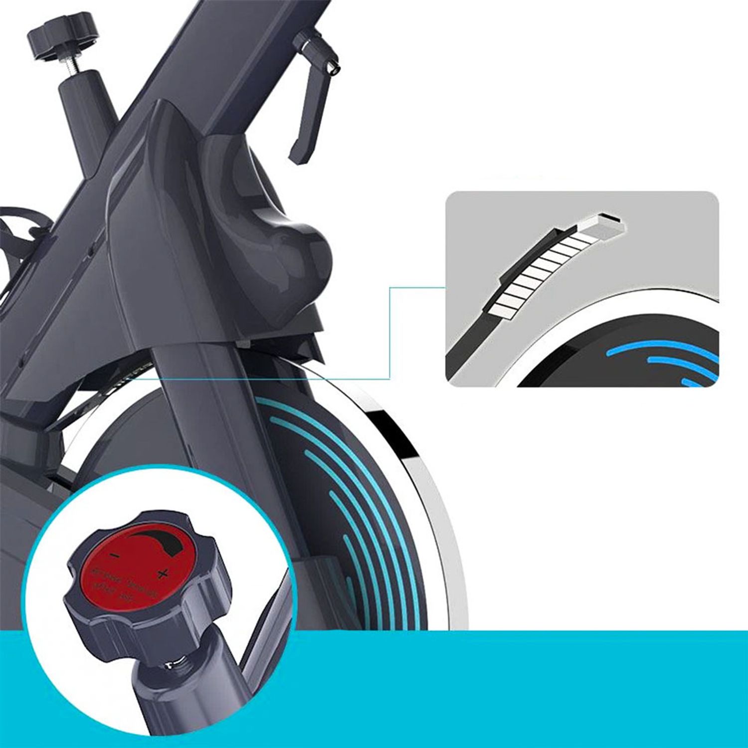 Bicicleta spinning PRO fotografia produsului View 5 L